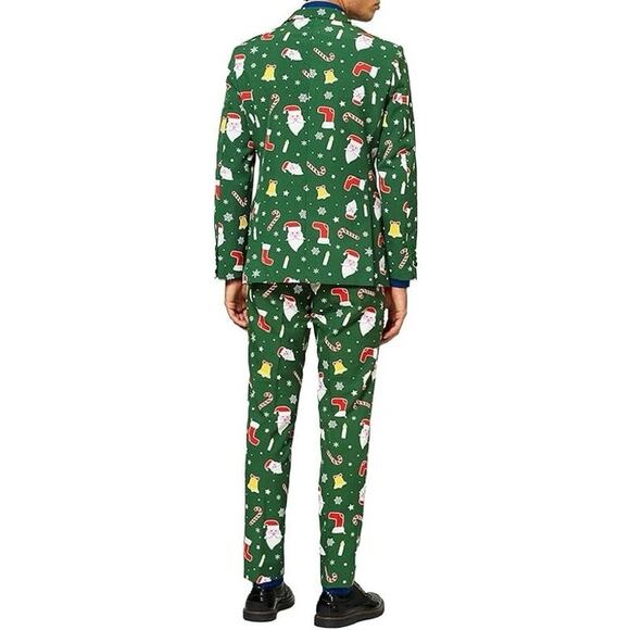 OppoSuits Christmas Suit Complete Xmas Suit: Includes Jacket, Pants, Size 38 - Picture 12 of 12